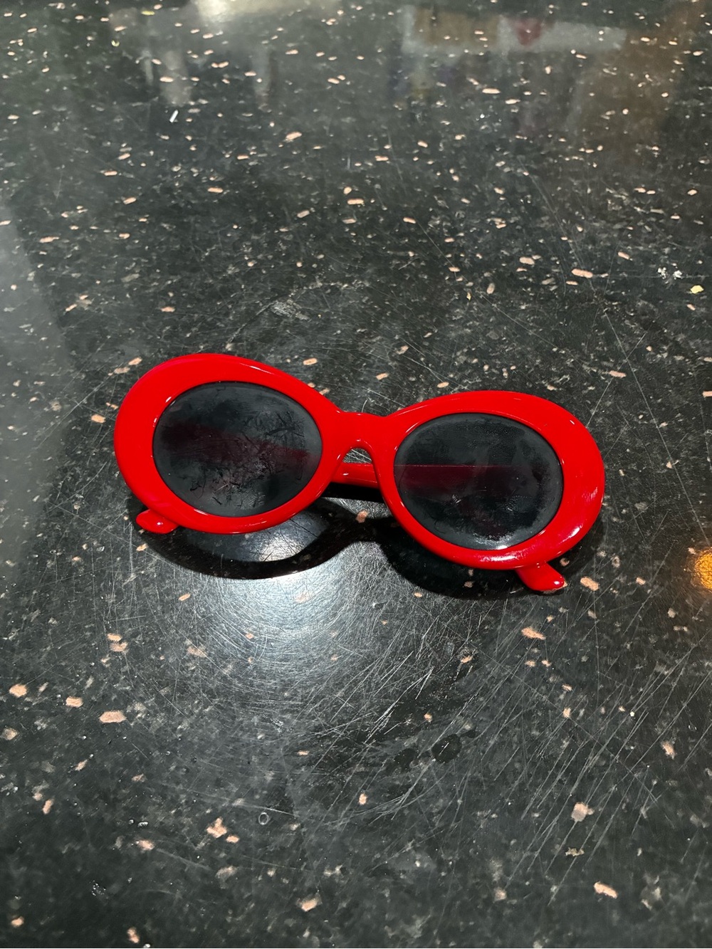 Clout Red Oval Sunglasses